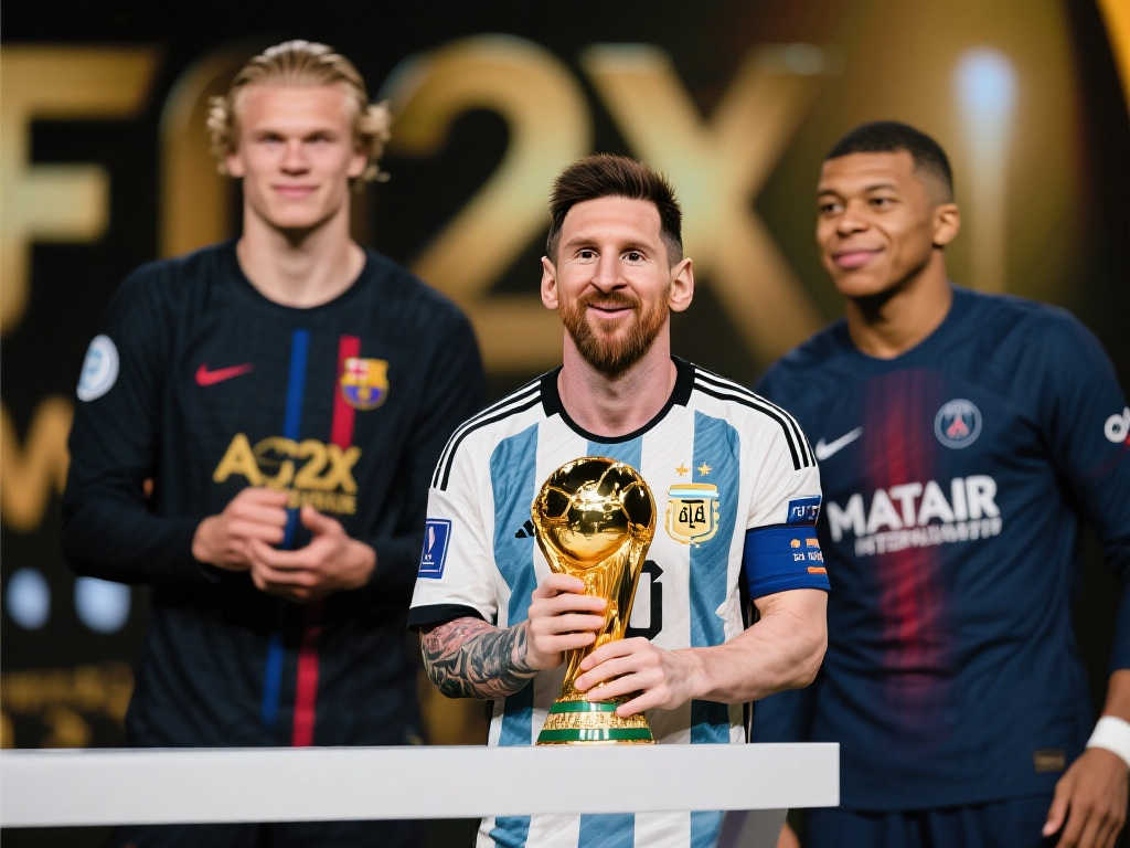 官方：梅西力压哈兰德与姆巴佩，再次荣膺世界足球先生